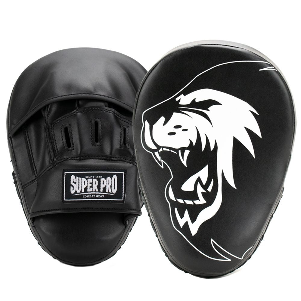  Super Pro Combat Gear Handpads Curved PU Zwart/Wit