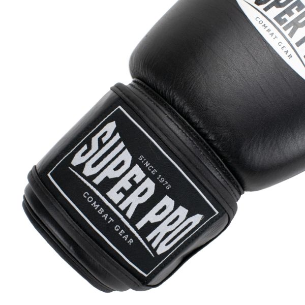 Superpro bokshandschoenen zwart voor boksen en kickboksen