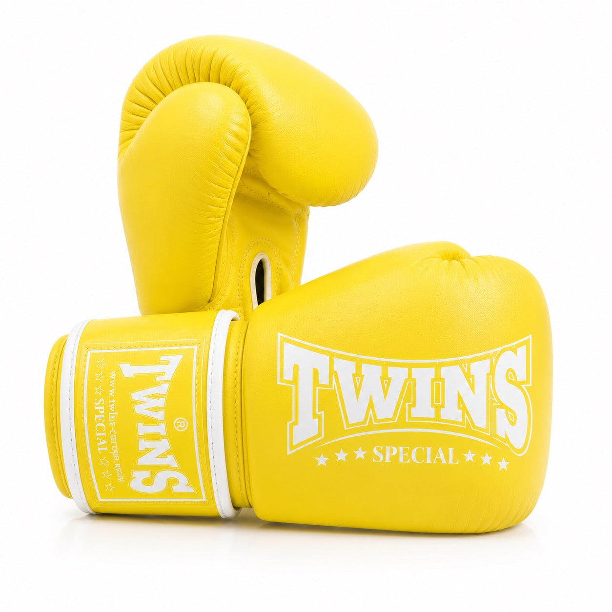 Twins special bokshandschoenen  geel voor boksen en kickboksen geel