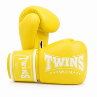 Twins special bokshandschoenen  geel voor boksen en kickboksen geel