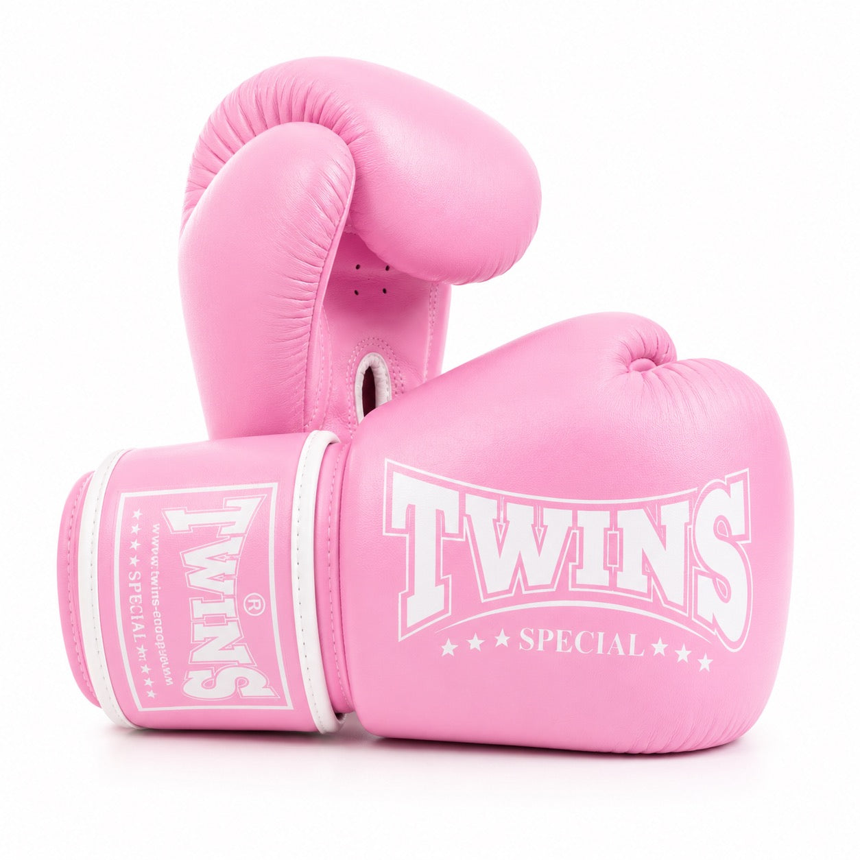 Roze twins special bokshandschoenen van leer voor boksen en kickboksen