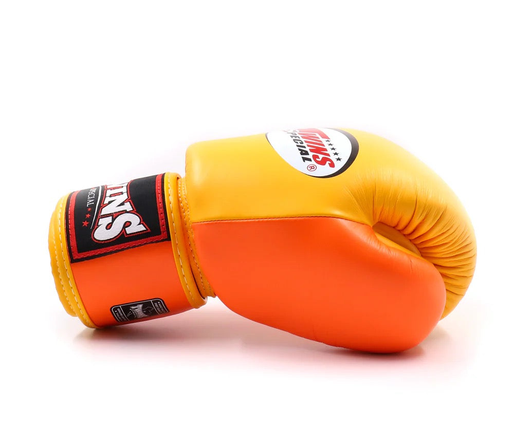Twins special bokshandschoenen oranje voor boksen en kickboksen