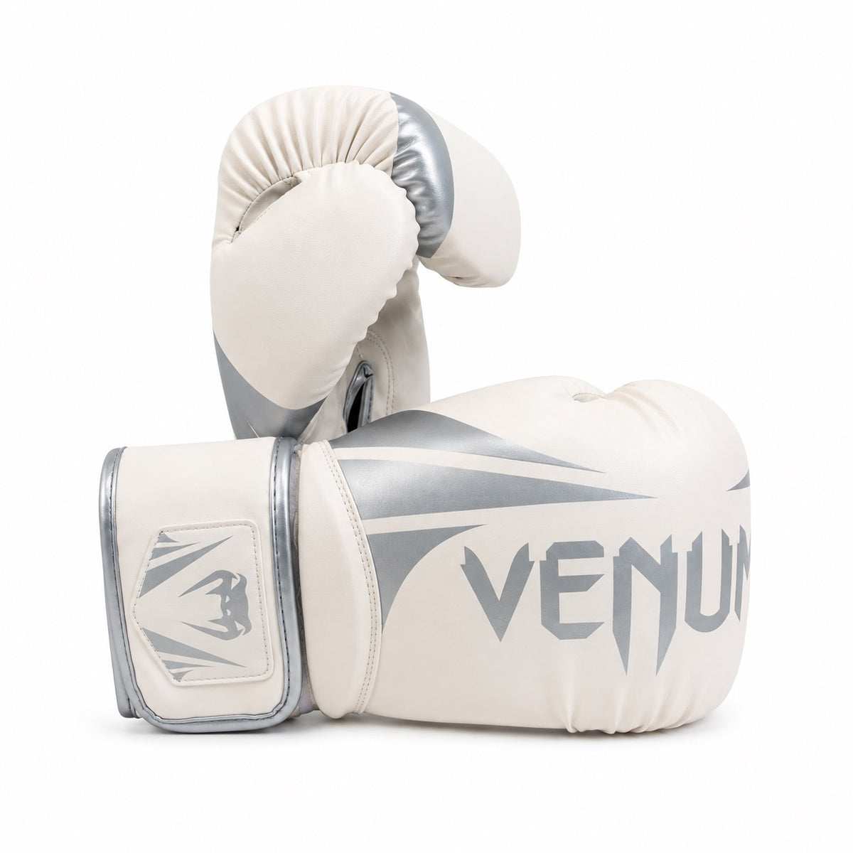 Venum bokshandschoenen wit en zilver
