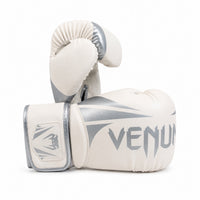 Venum bokshandschoenen wit en zilver