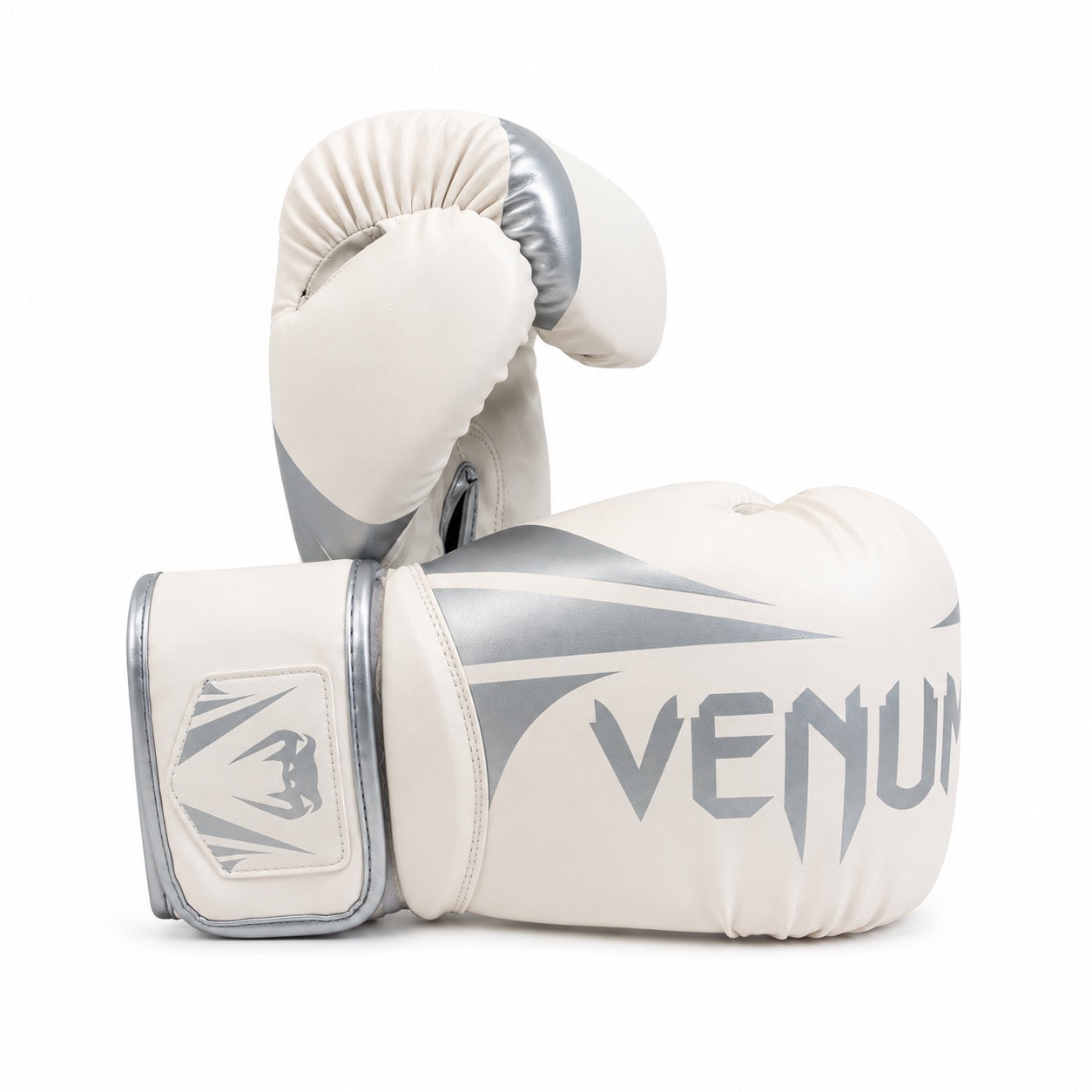 Venum bokshandschoenen wit en zilver