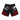 Venum fightshort voor mma en kickboksen zwart en rood