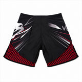 Venum fightshort voor mma en kickboksen zwart en rood