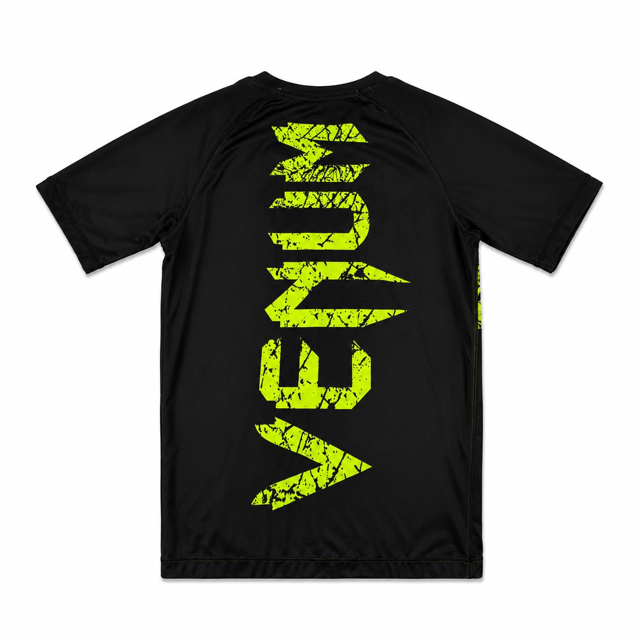 Venum Rashguard voor mma in het zwart met groen