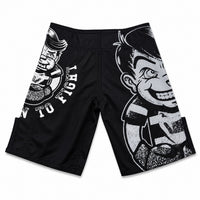 Venum kickboksbroek voor mma en kickboksen zwart met wit