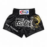 Zwarte fairtex kickboksbroek voor kickboksen