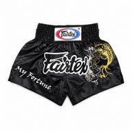 Zwarte fairtex kickboksbroek voor kickboksen