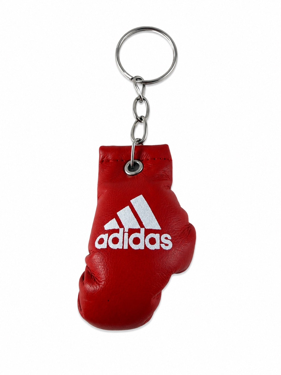 Rode sleutelhanger van een bokshandschoen van Adidas