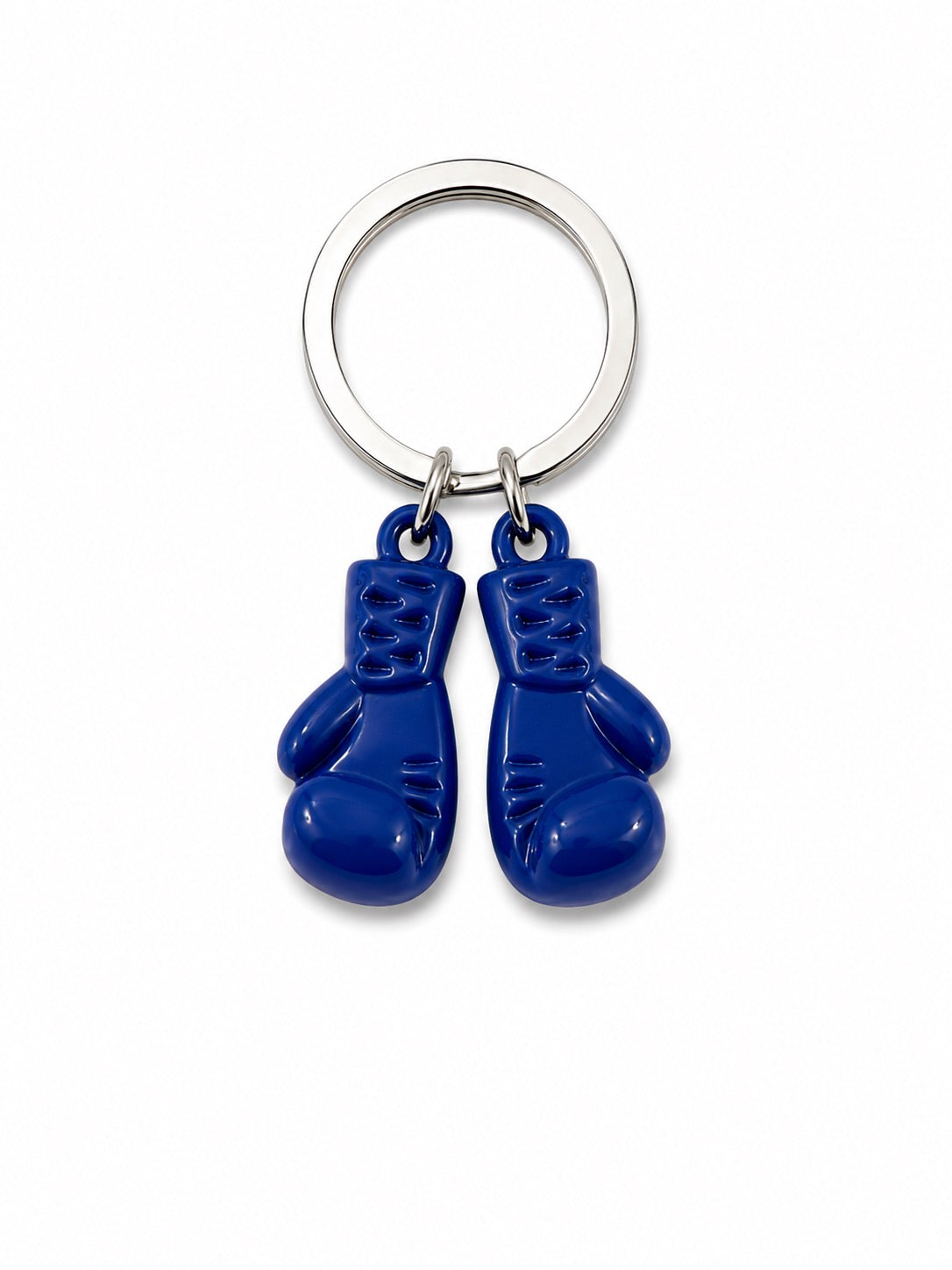 Blauwe sleutelhanger van een bokshandschoen