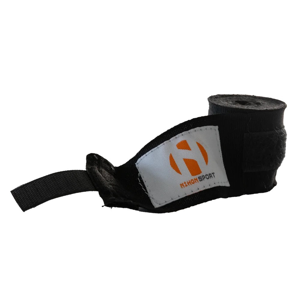 zwarte boksbandages 4,5 meter