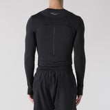 Zwarte compressieshirt heren