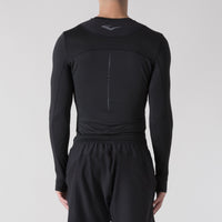Zwarte compressieshirt heren