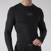Zwarte compressieshirt heren