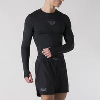 Zwarte overlast compressie shirt