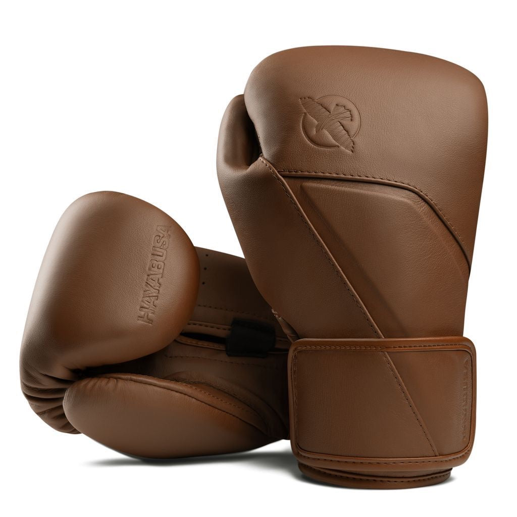 hayabusa bokshandschoenen bruin leer voor boksen en kickboksen