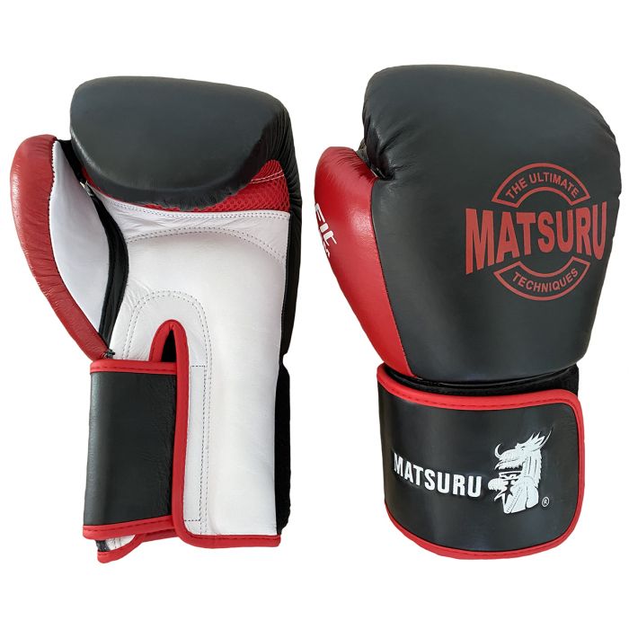 MATSURU Bokshandschoen Pattaya zwart/ rood